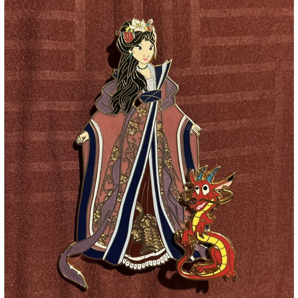 Princess Mulan Art of Mulan Mushu Disney Fantasy Pin LE 50